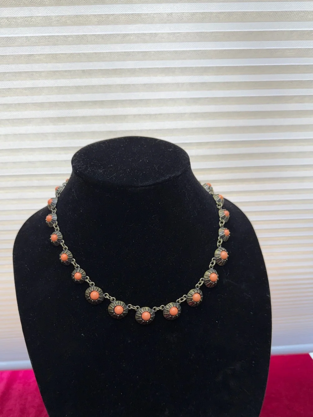 Vintage Candy Coral Necklace